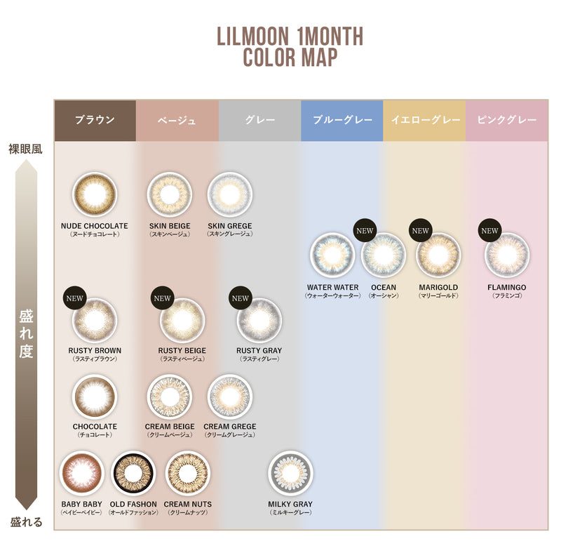 【公式】リルムーン 1month 2枚入り(度なし)